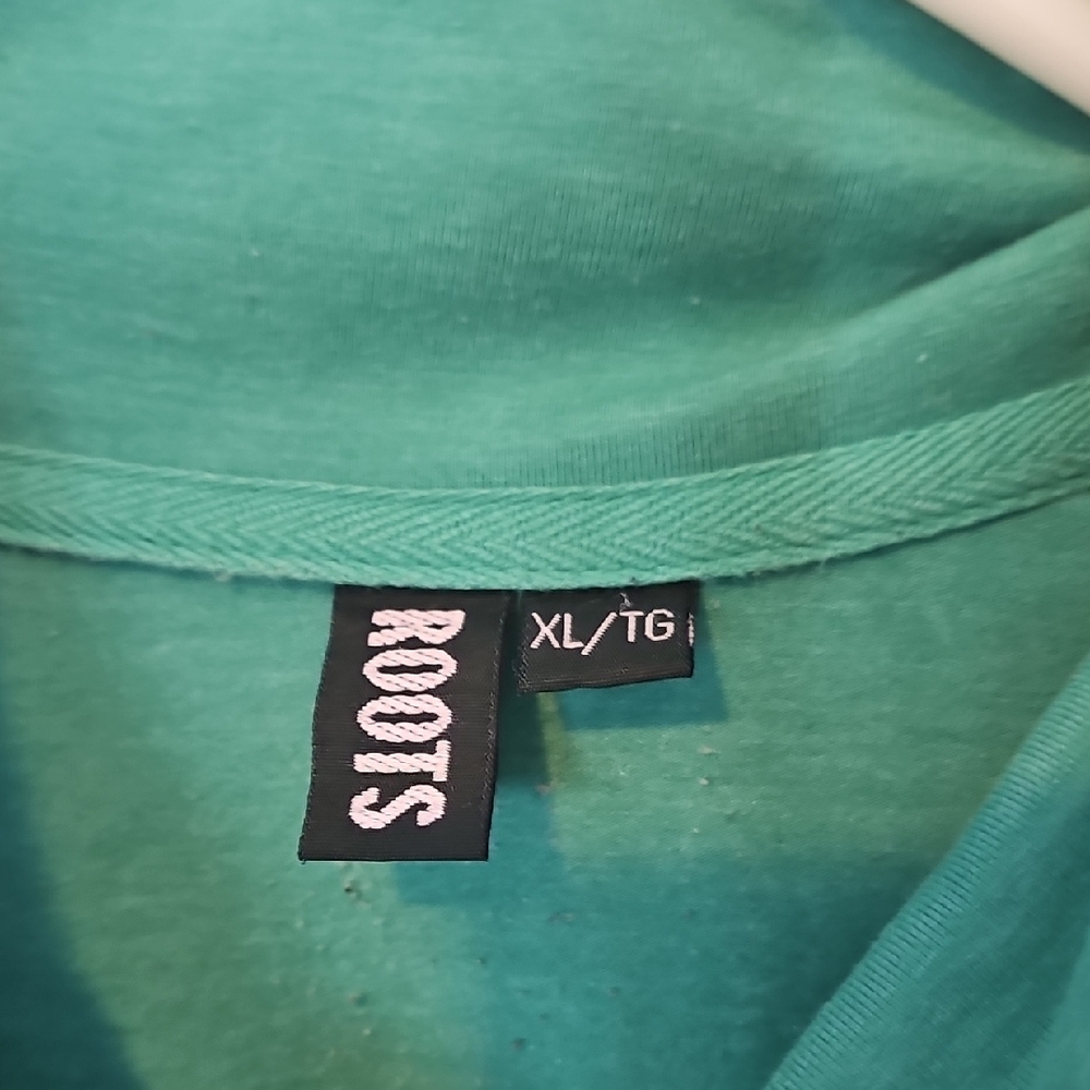 Roots Teal Green Full-Zip Hoodie Jacket - Picture 2 of 4